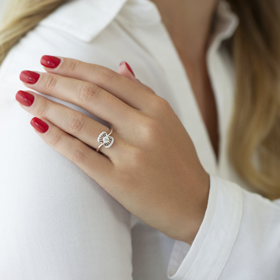 Prsten s diamanty Aline