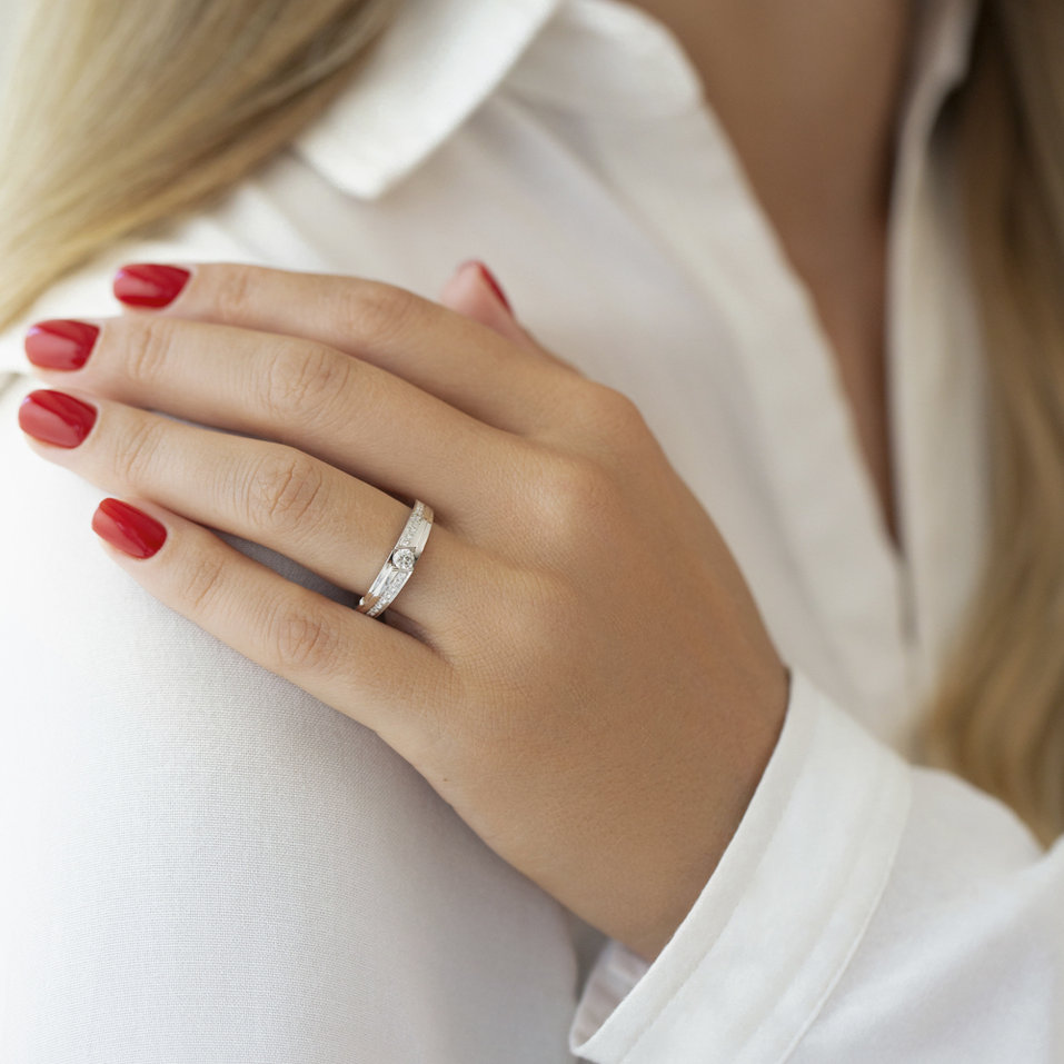 Prsten s diamanty Brilliant Crescent