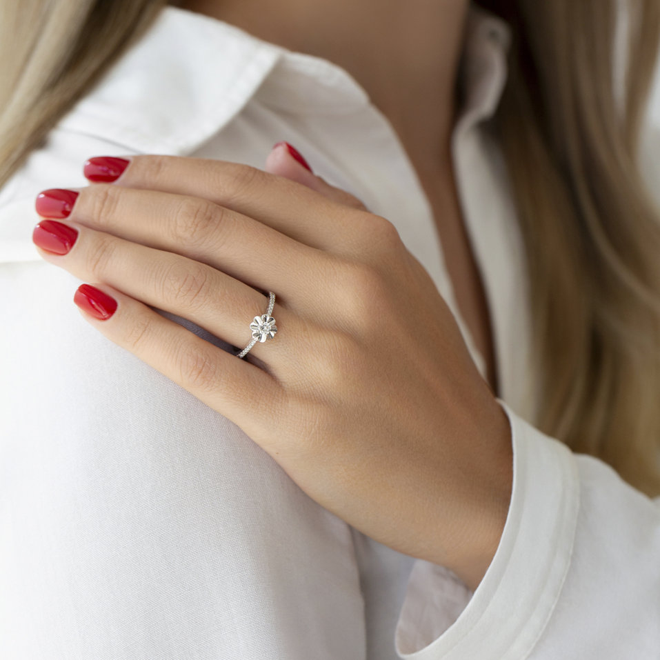 Prsten s diamanty Blandine