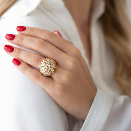 Prsten s hnědými diamanty Martine