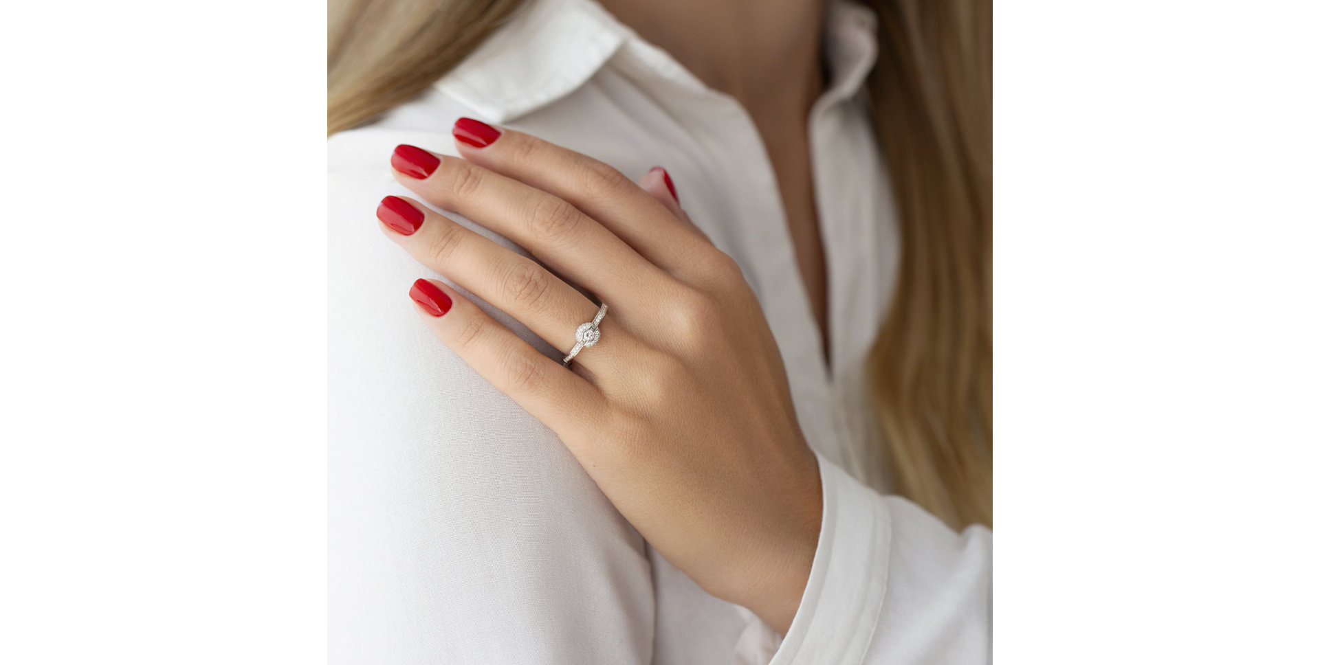 Prsten s diamanty Love Wave