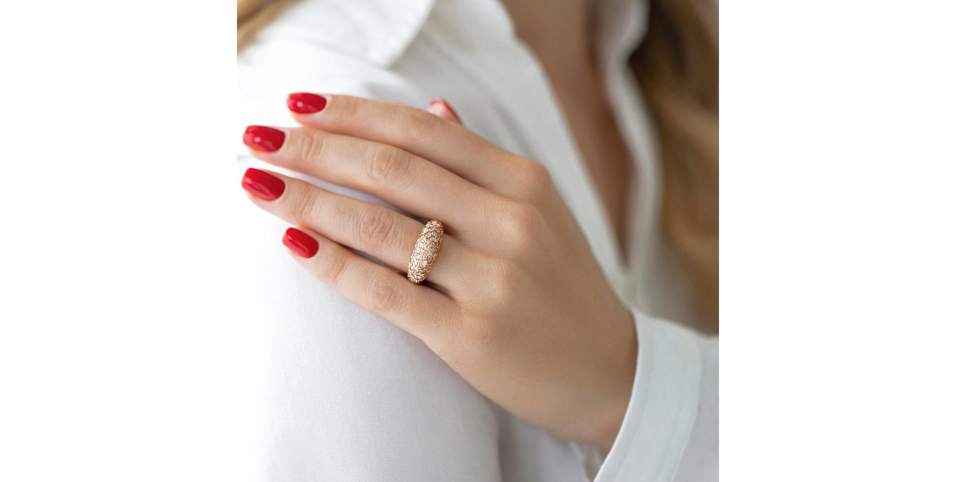 Prsten s hnědými diamanty Adeline