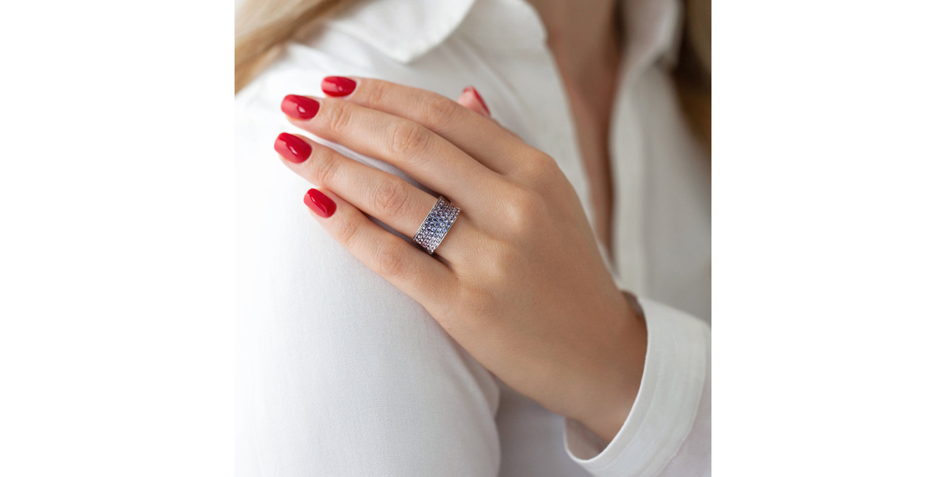 Prsten se safírem Allie