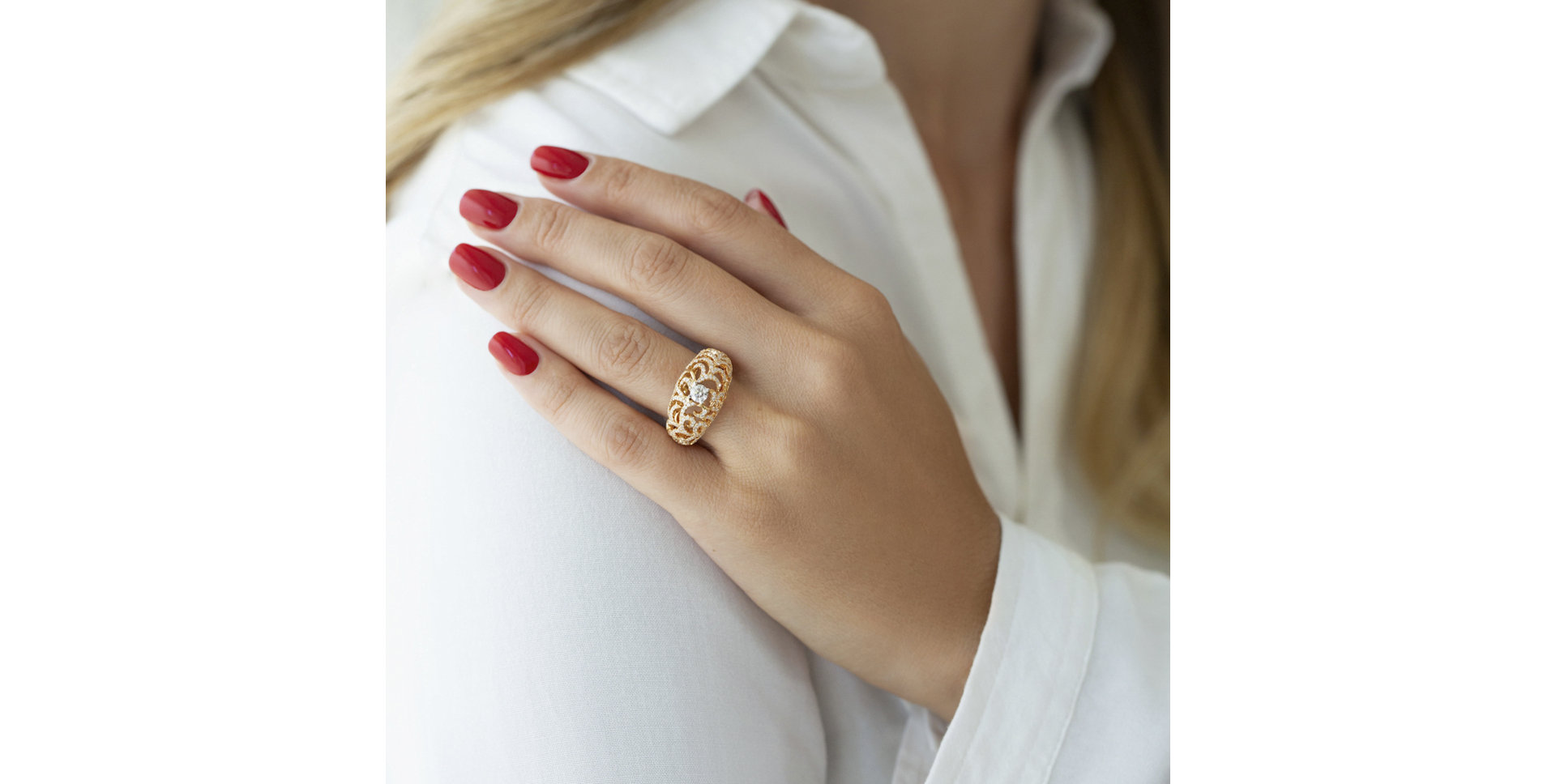 Prsten s diamanty Witching Garden