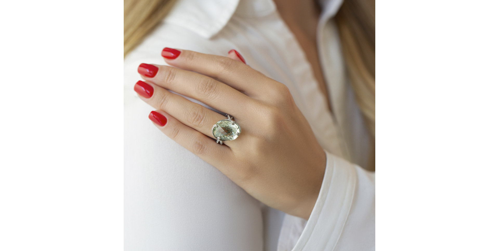 Prsten s ametystem a diamanty Delicious Heaven