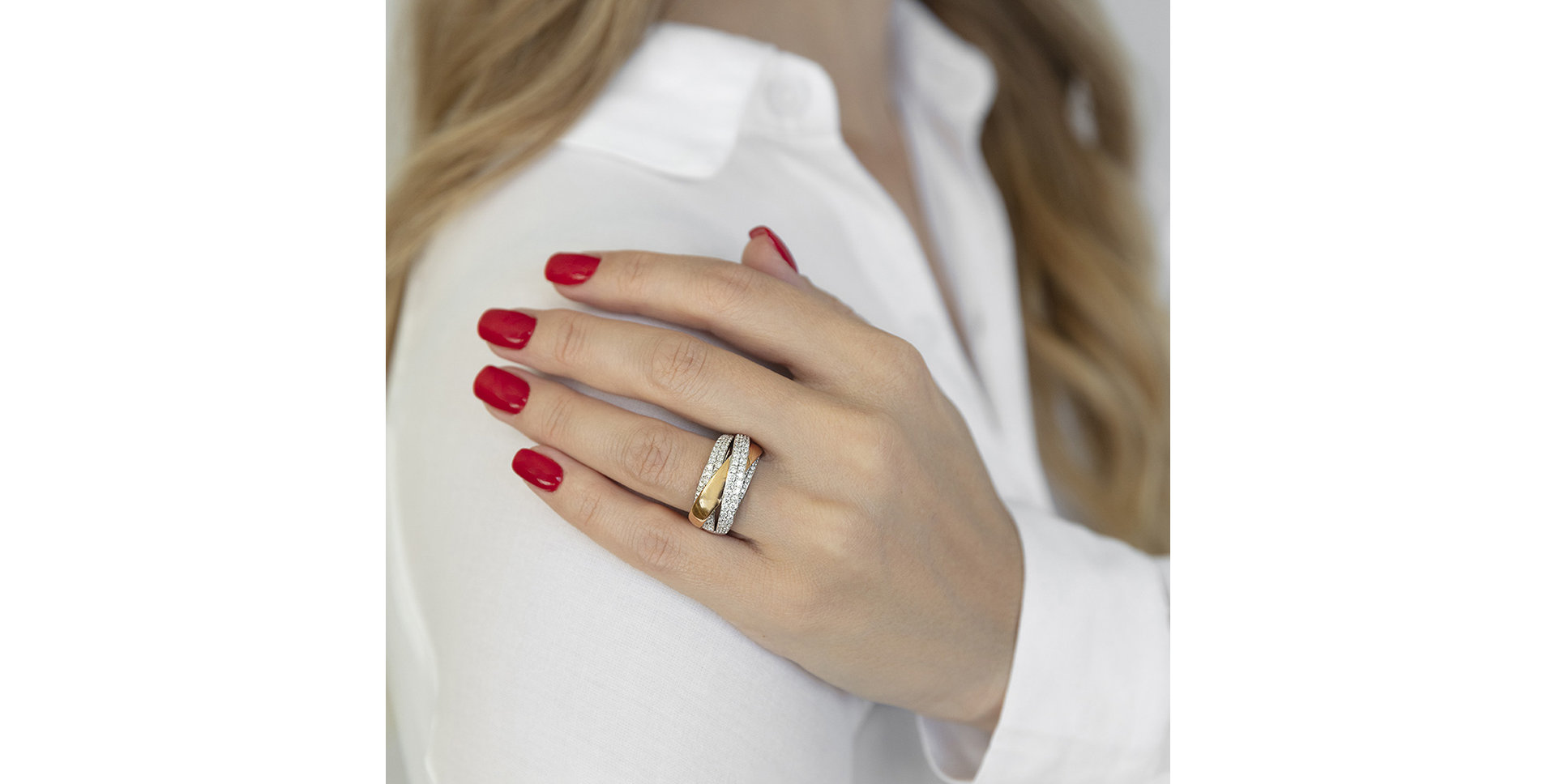 Prsten s diamanty Belisha