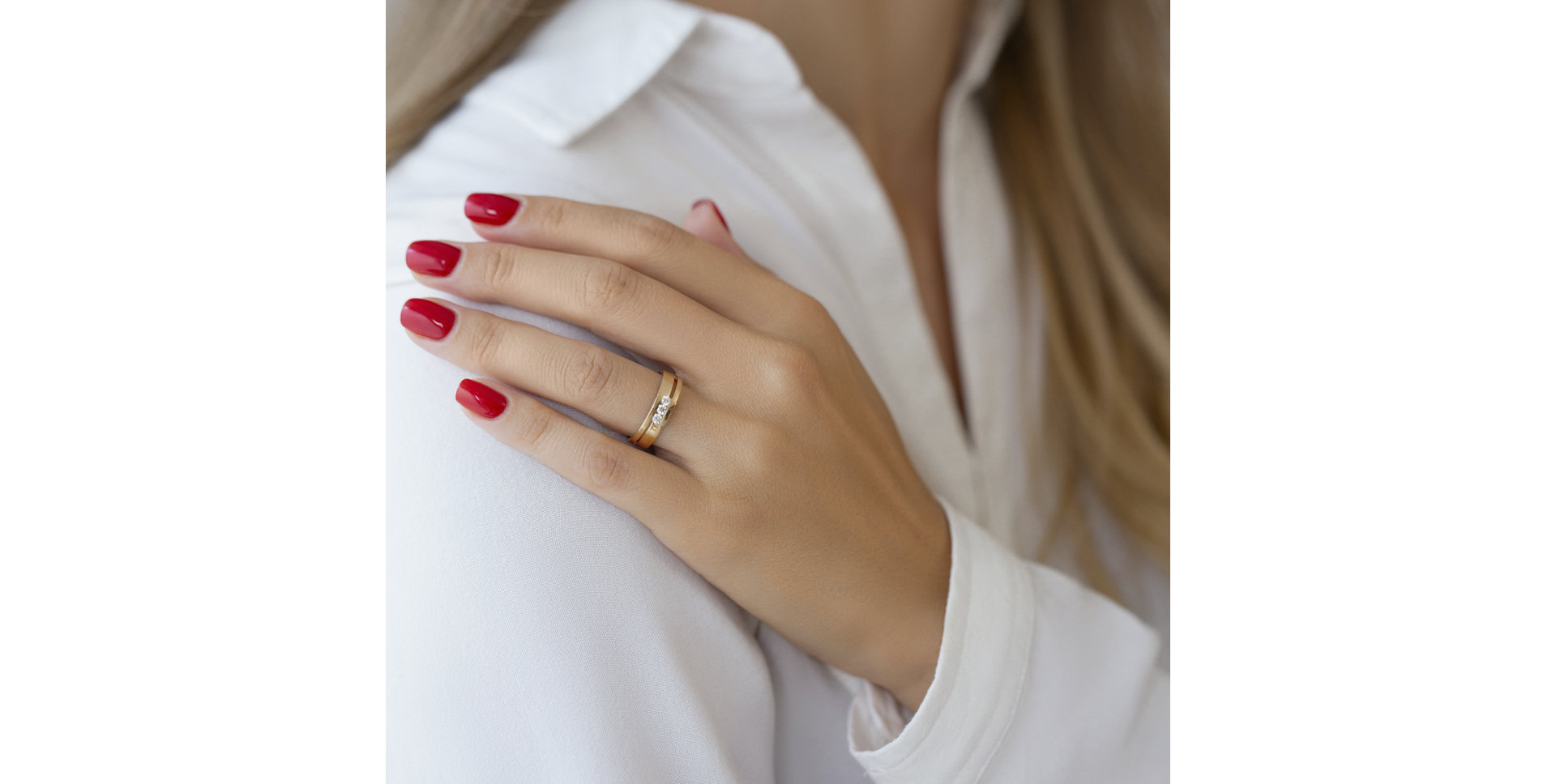 Prsten s diamanty Heavenly Minimalist