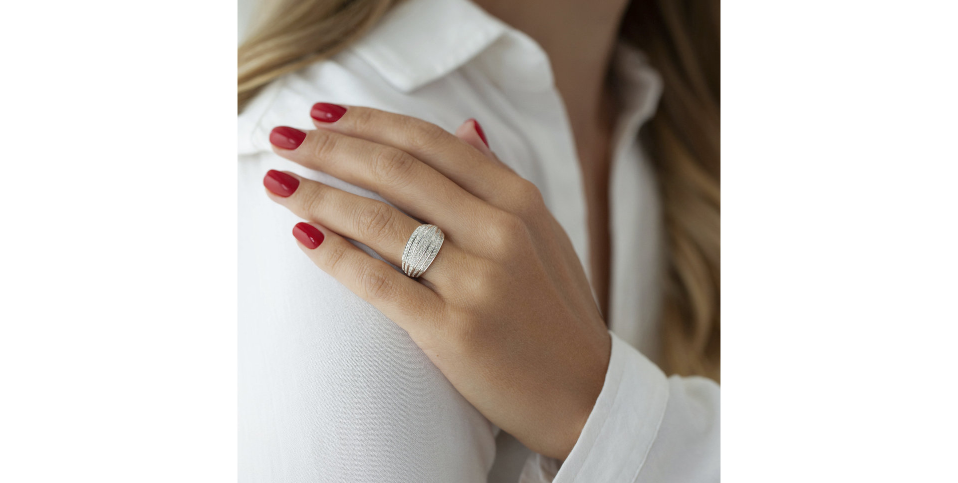 Prsten s diamanty Sweet Honeymoon