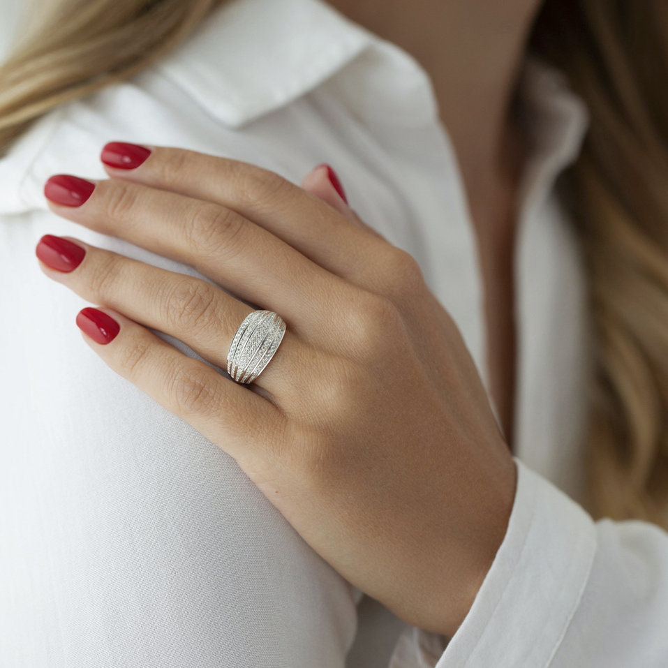 Prsten s diamanty Sweet Honeymoon