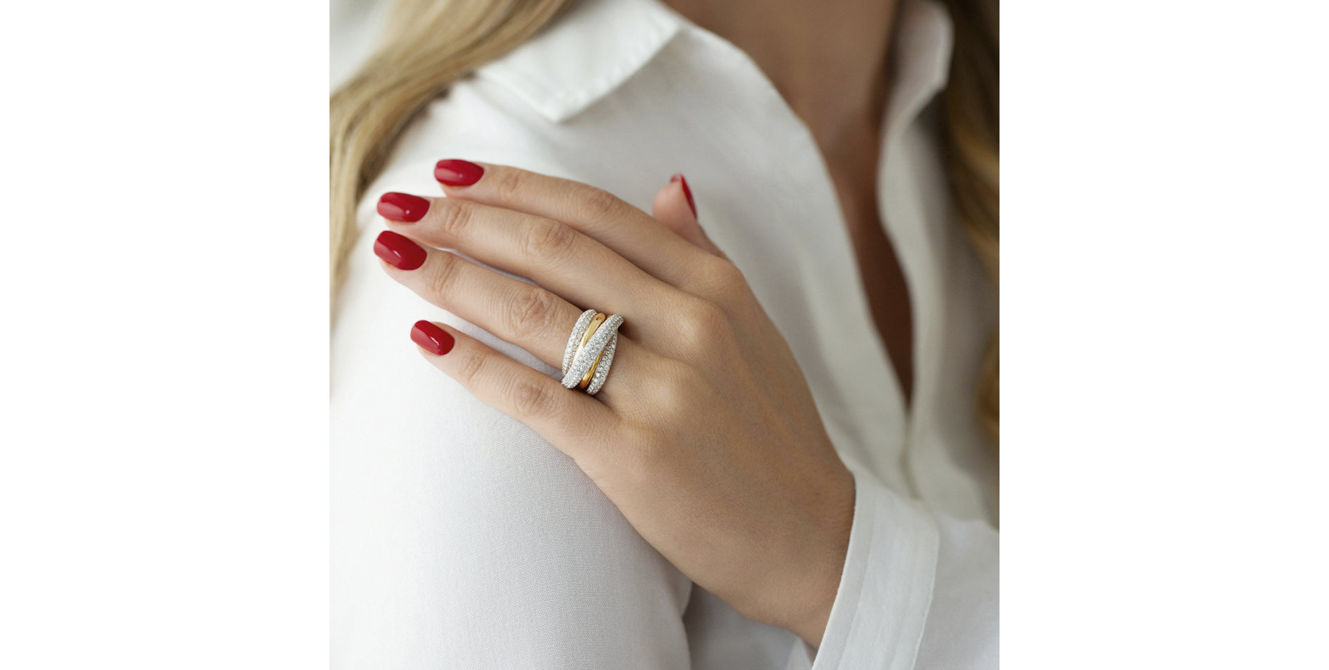 Prsten s diamanty Basile