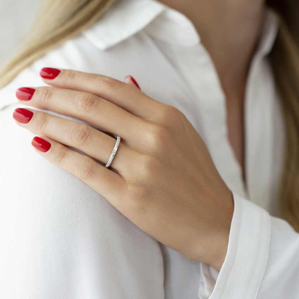 Prsten s diamanty Léonce