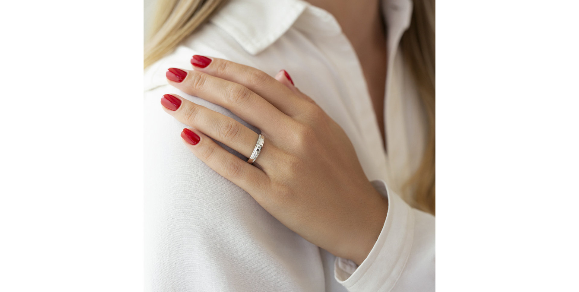 Prsten s diamanty Silent Vow