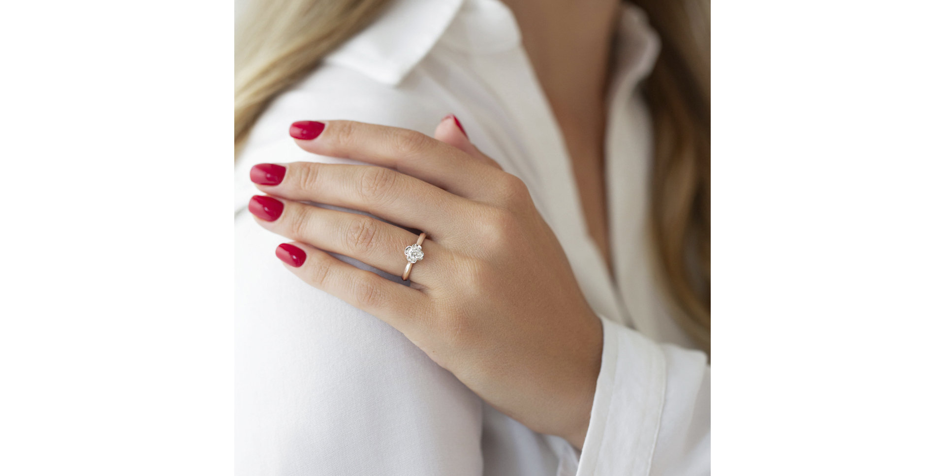 Prsten s diamanty Love Flower