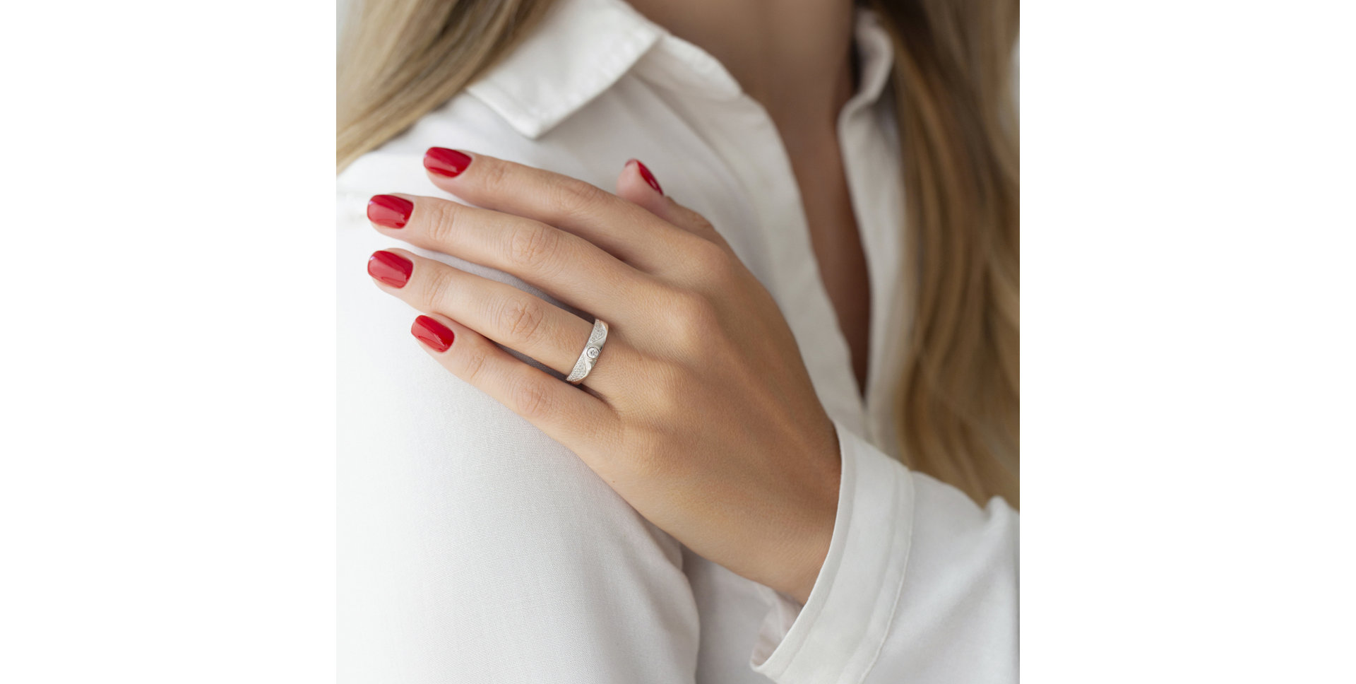 Prsten s diamanty Vérane