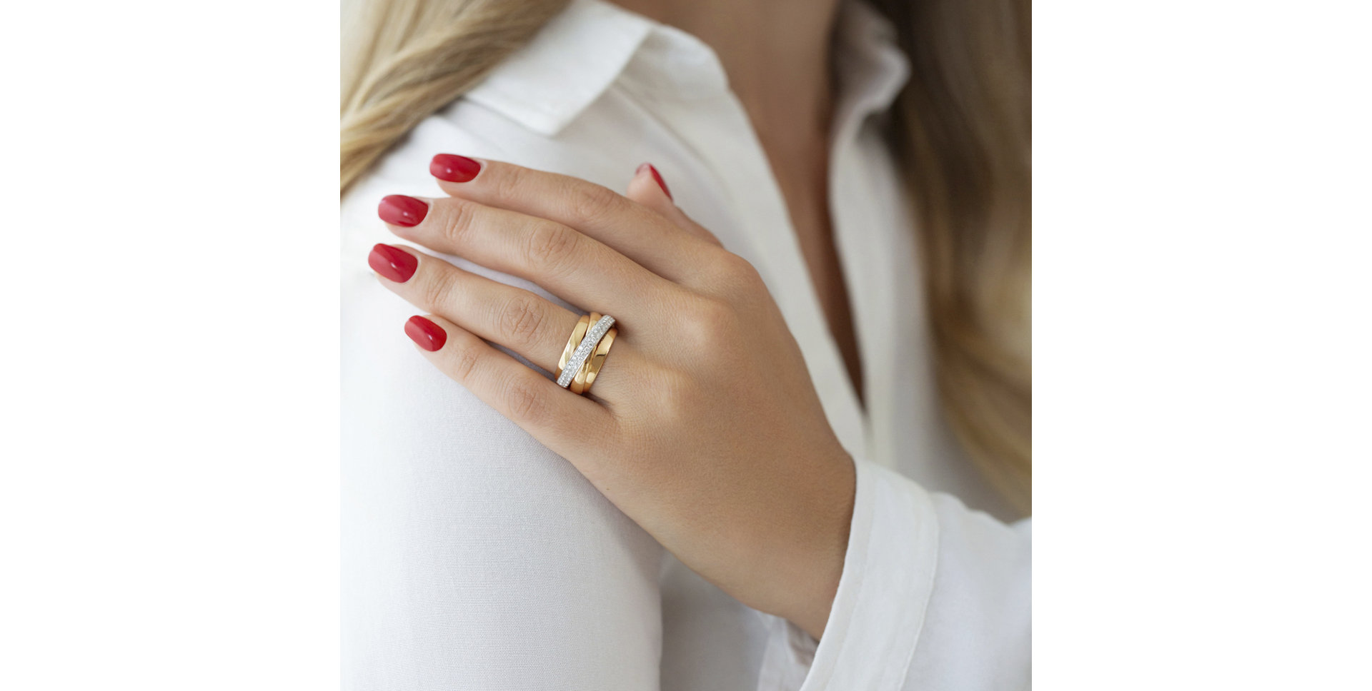 Prsten s diamanty Marquise