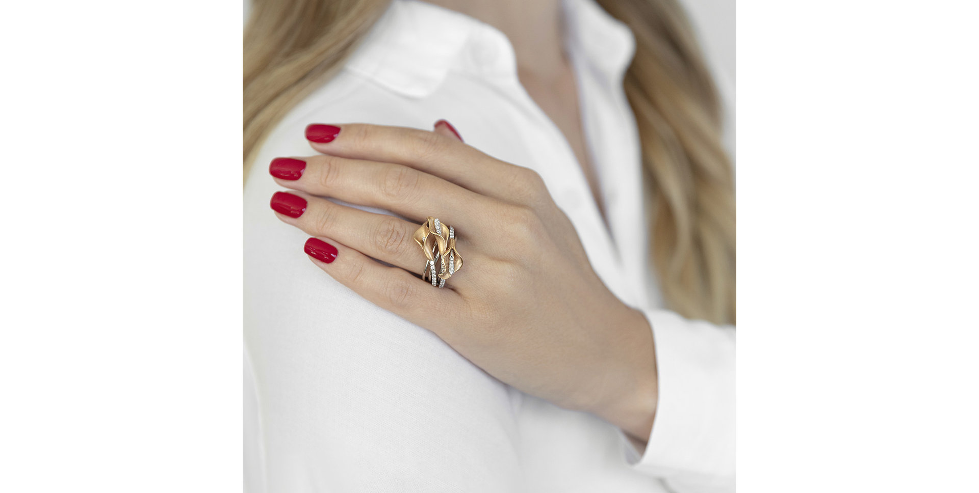 Prsten s diamanty Flower Poetry