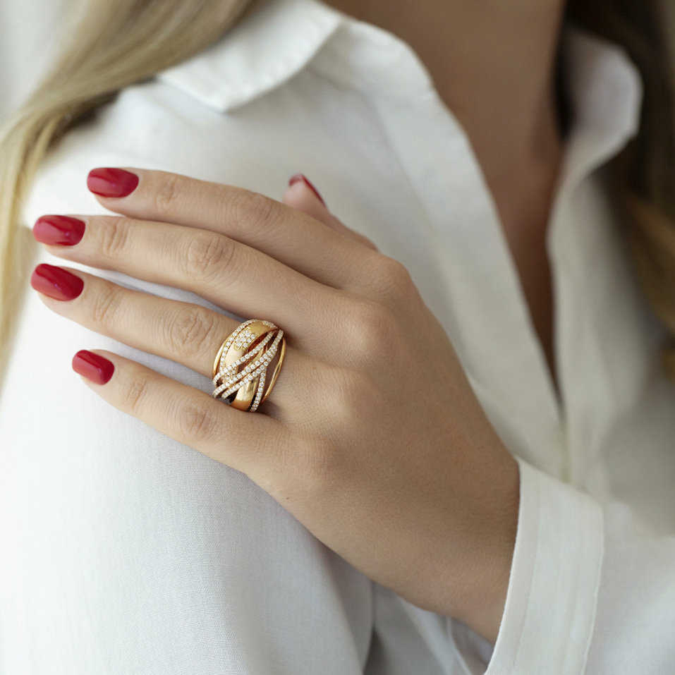 Prsten s diamanty Galaxy Glamour