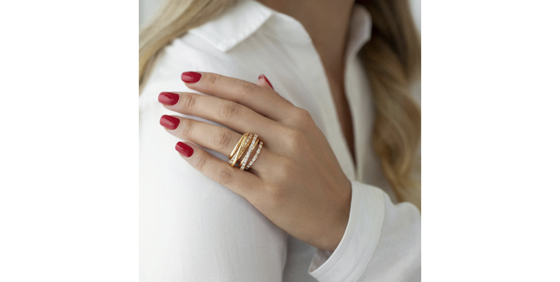 Prsten s diamanty Moonlight Crown