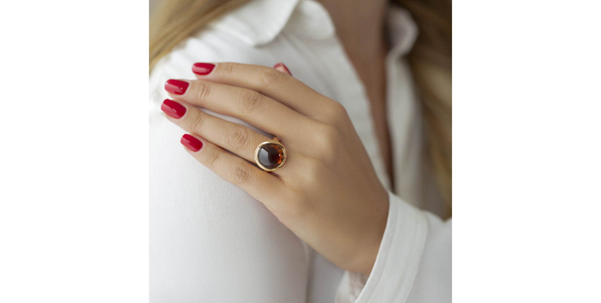 Prsten s ametystem a diamanty Gentility Sin