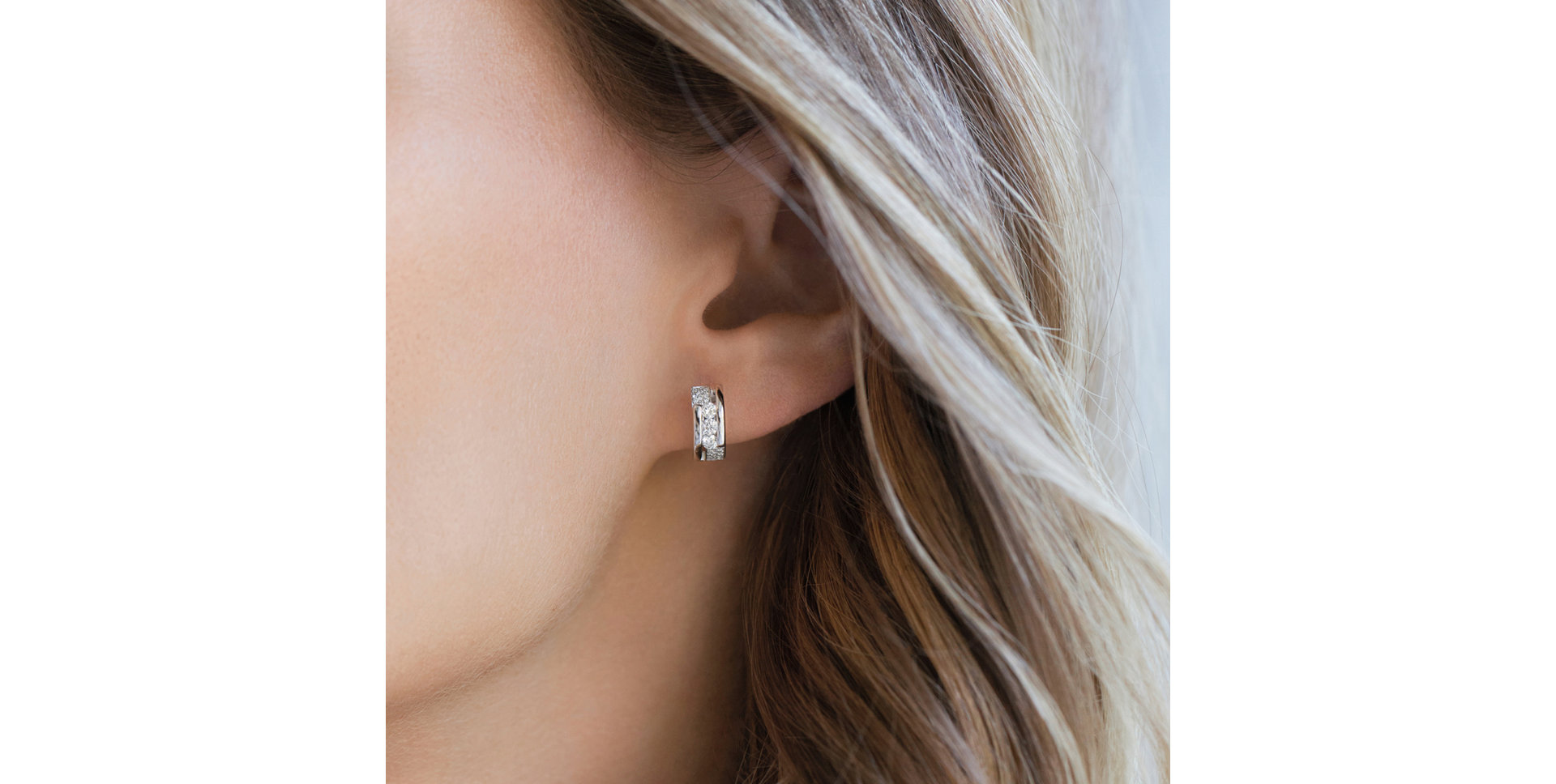 Náušnice s diamanty Galaxy Secret