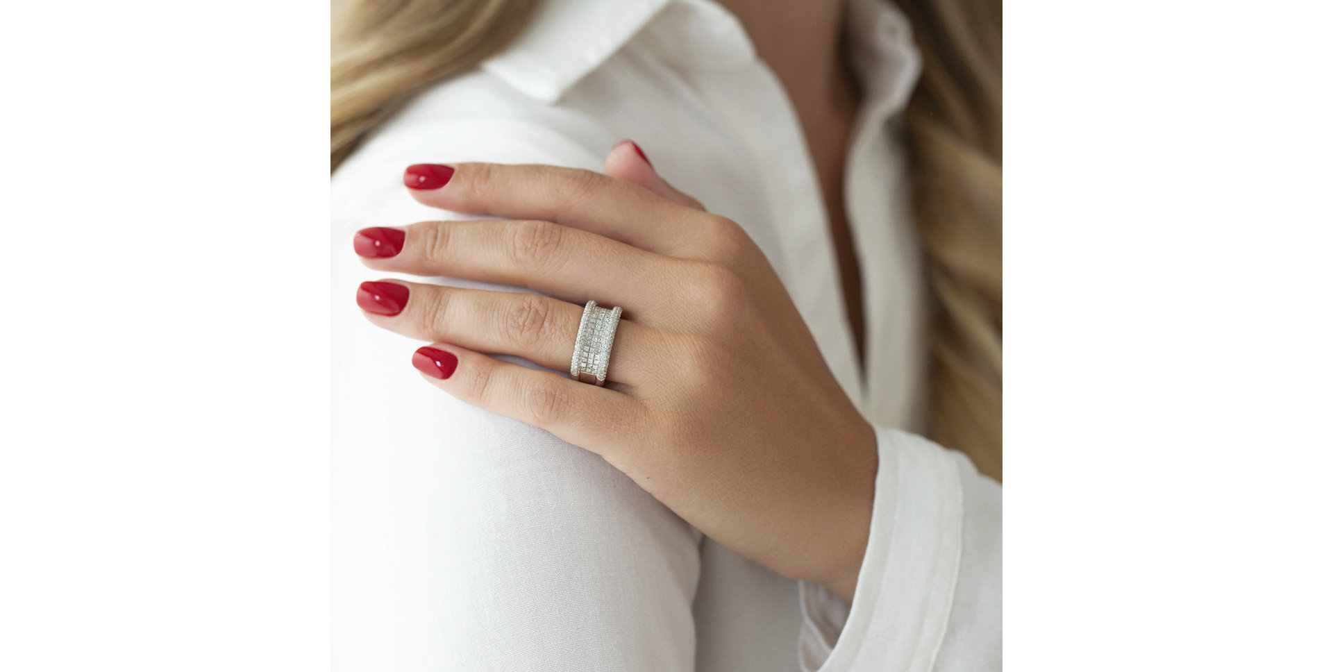 Prsten s diamanty Mayeul