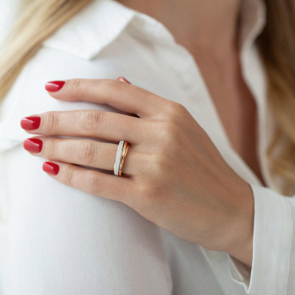 Prsten s diamanty Dream Ribbon