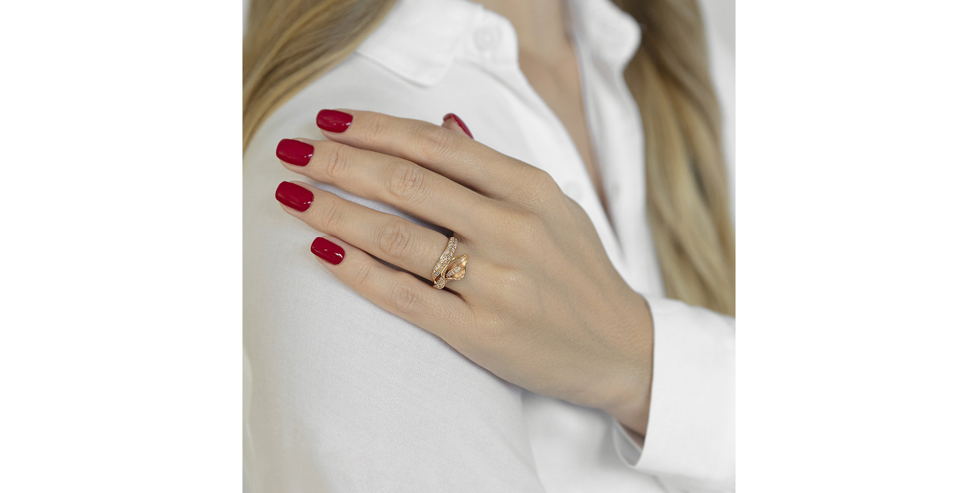 Prsten s diamanty Sunshine Flower