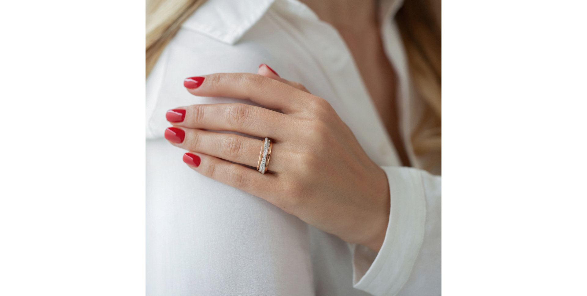 Prsten s diamanty Princess Dawn