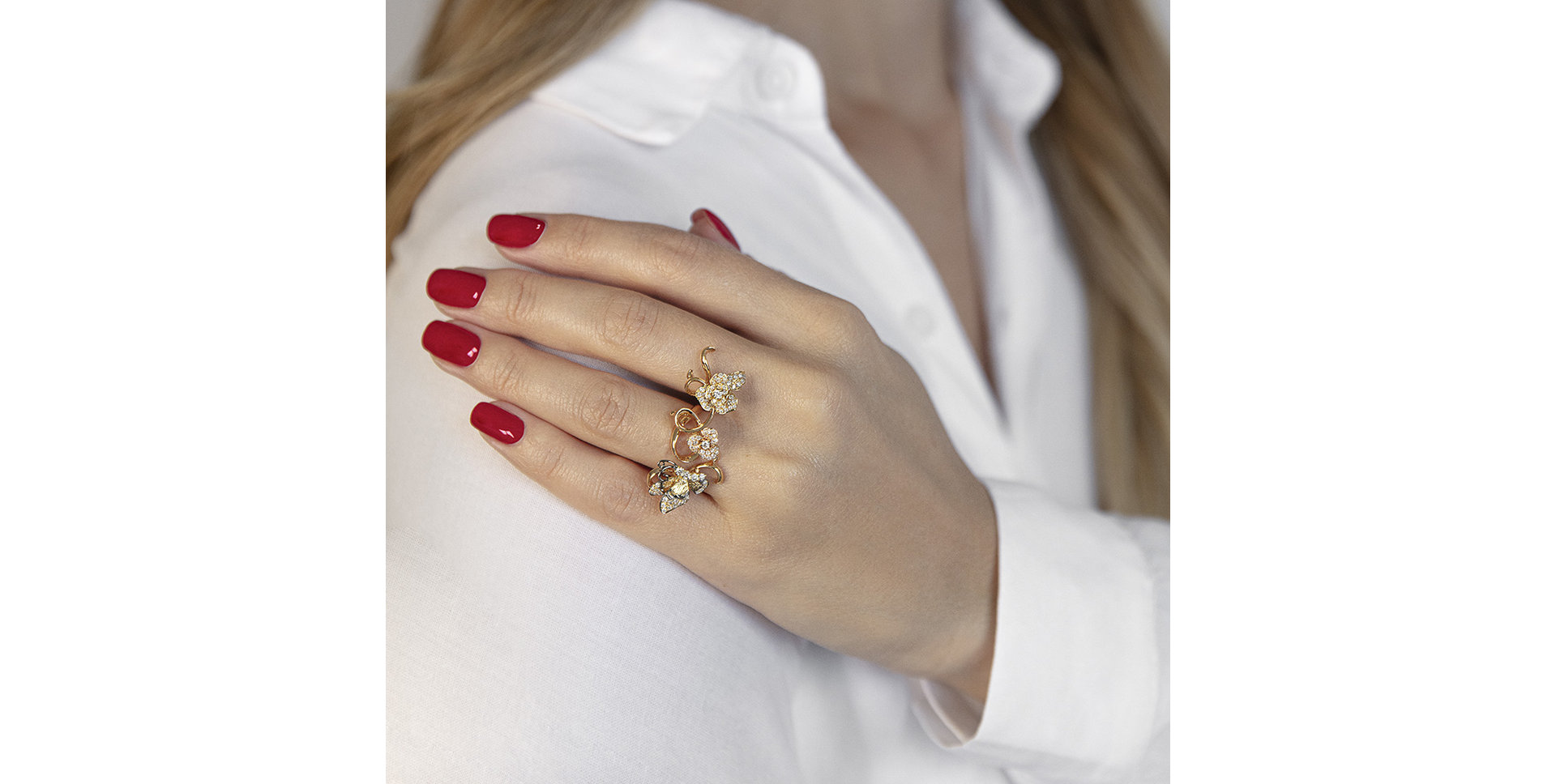 Prsten s diamanty Venus Garden