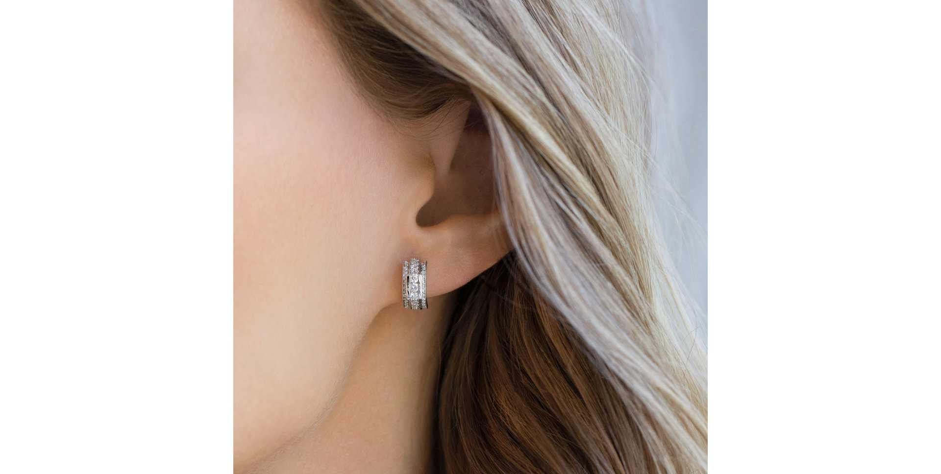 Náušnice s diamanty Amazing Mosaic