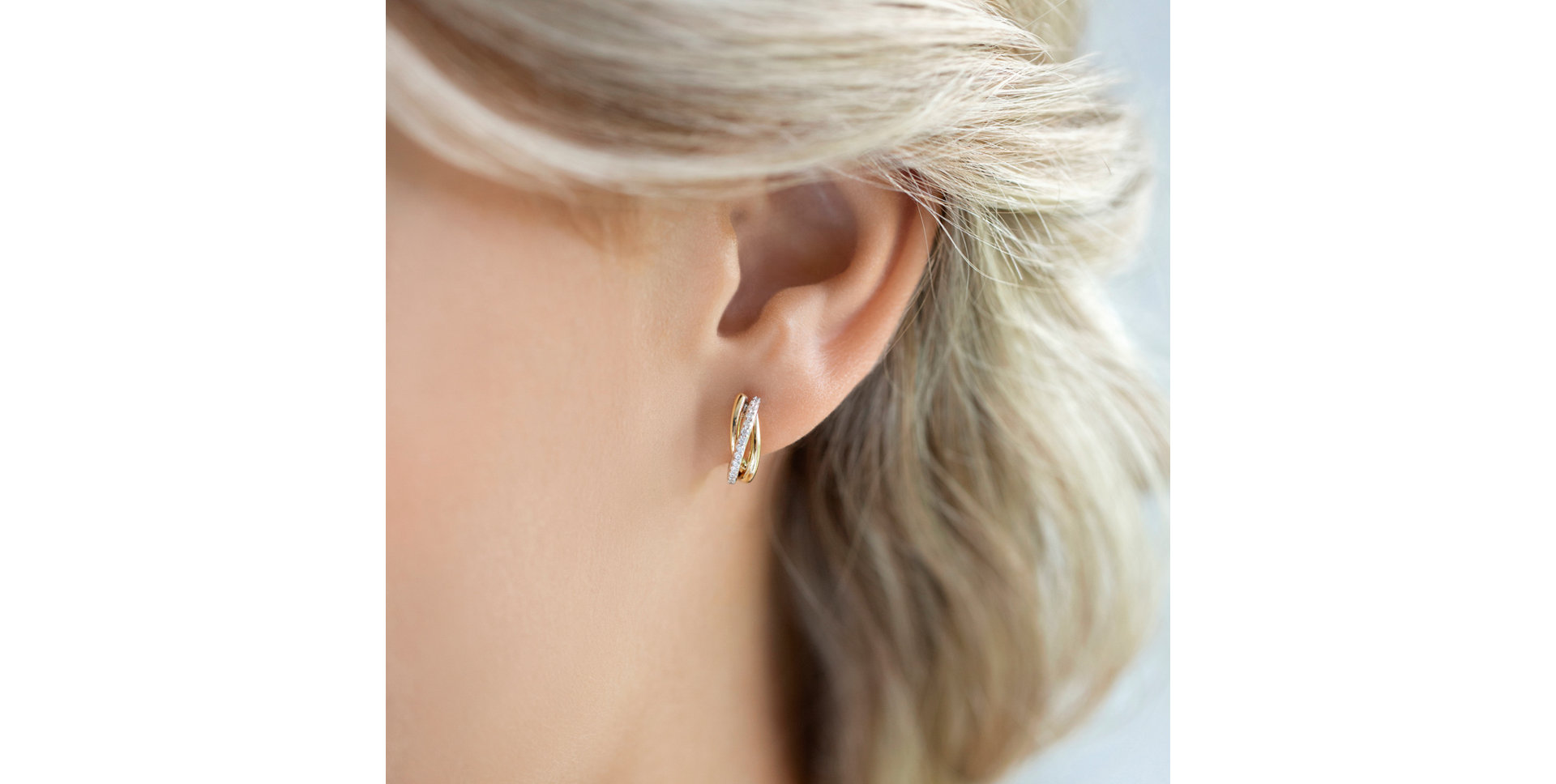 Náušnice s diamanty Klaudie