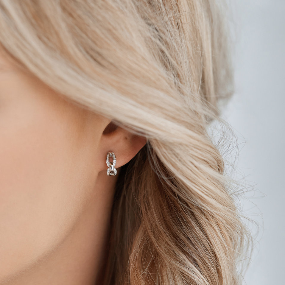 Náušnice s diamanty Moonlight Pleasure