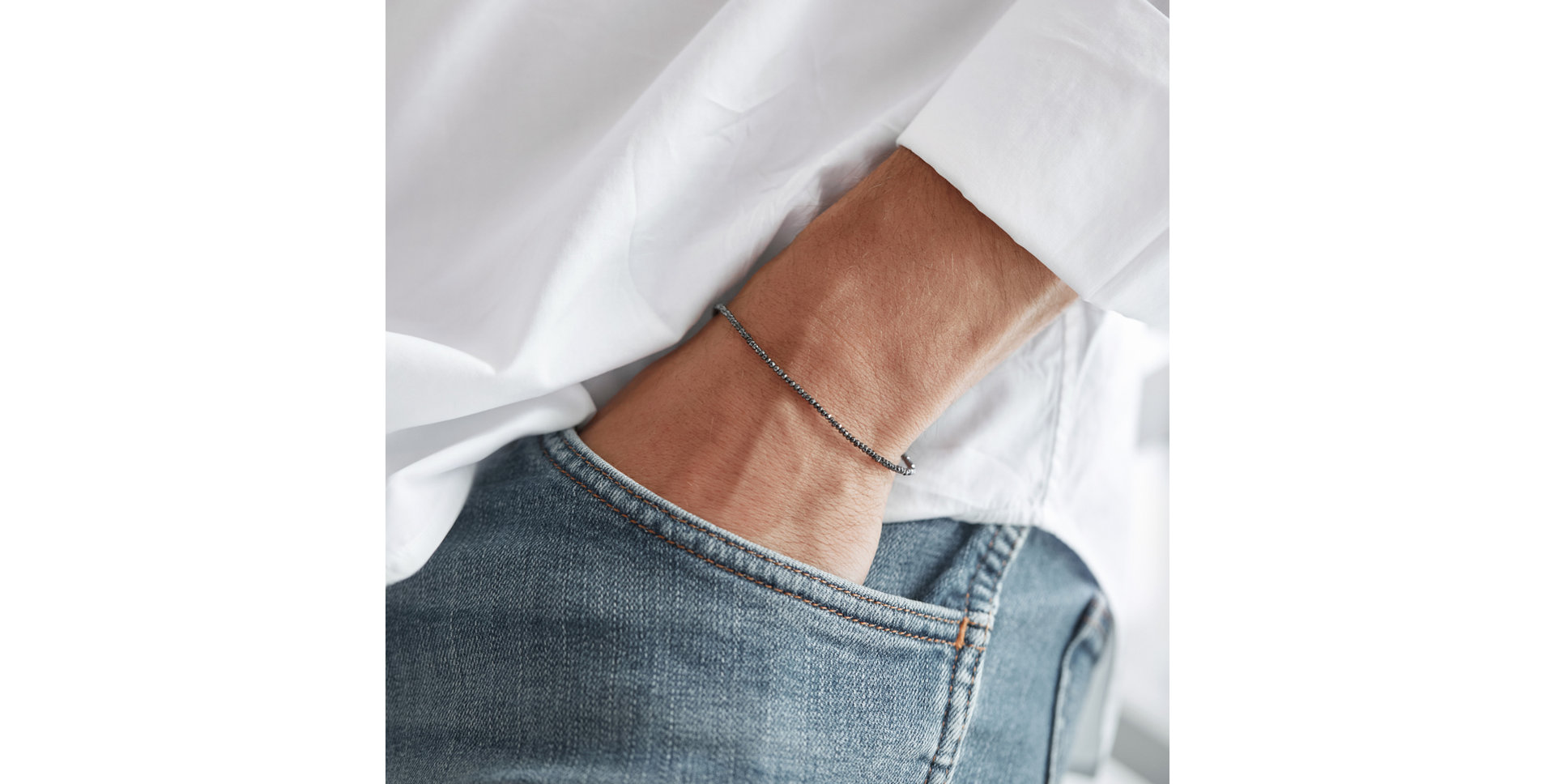 Náramek s černými diamanty Darkness