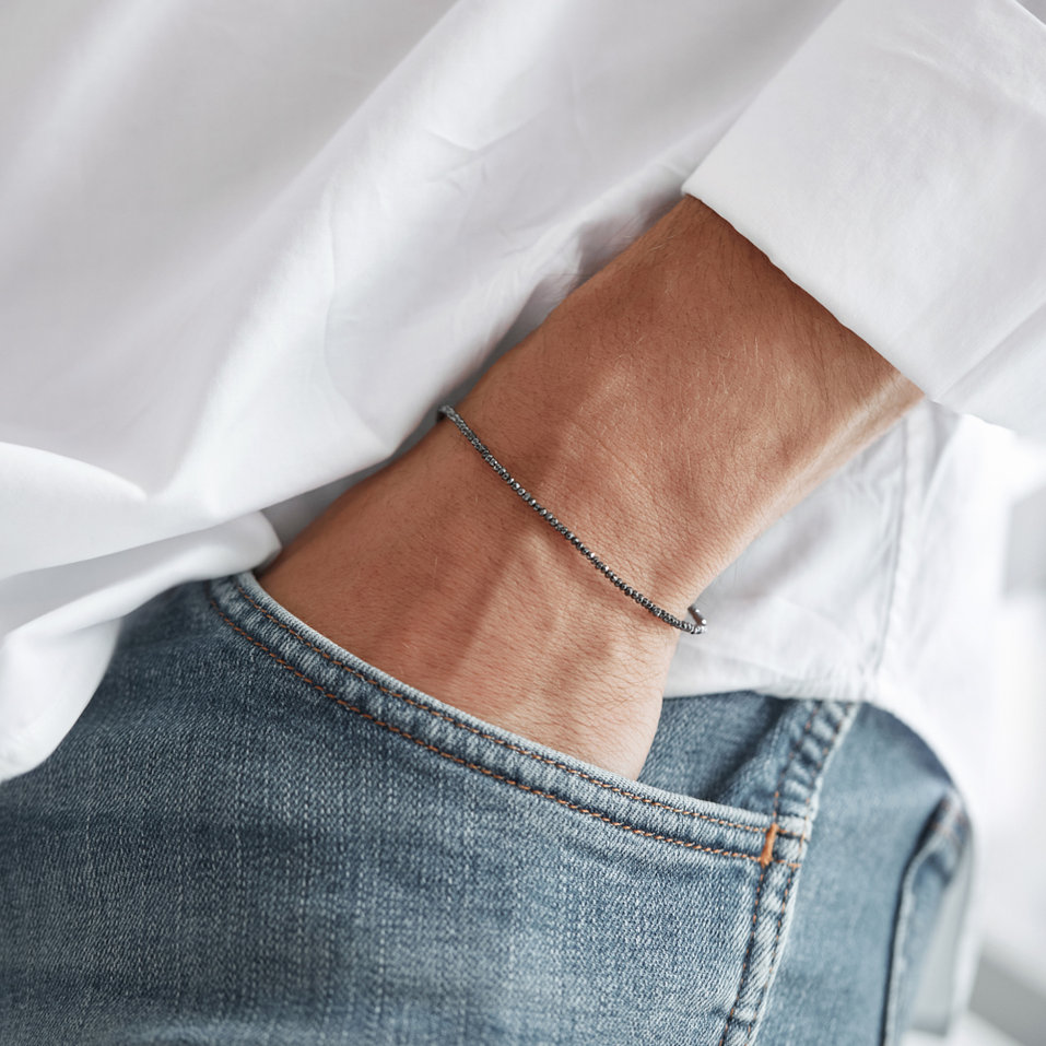 Náramek s černými diamanty Darkness