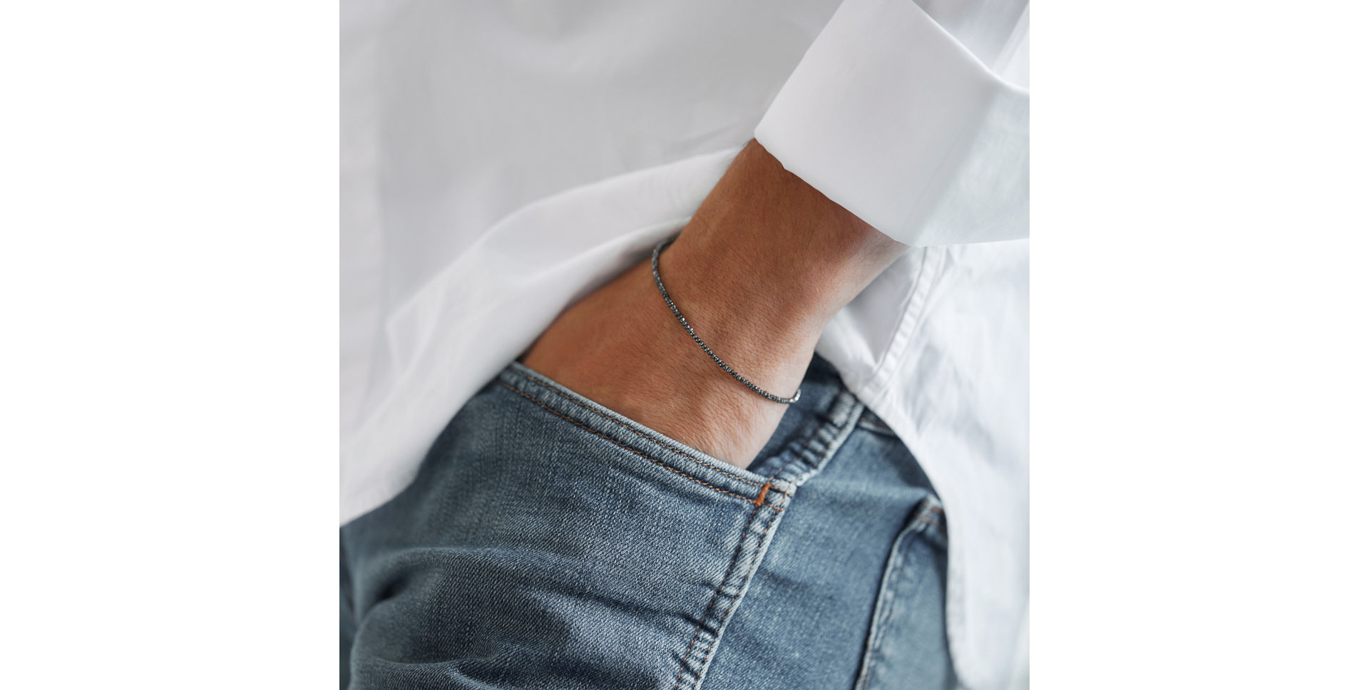 Náramek s černými diamanty Darkness