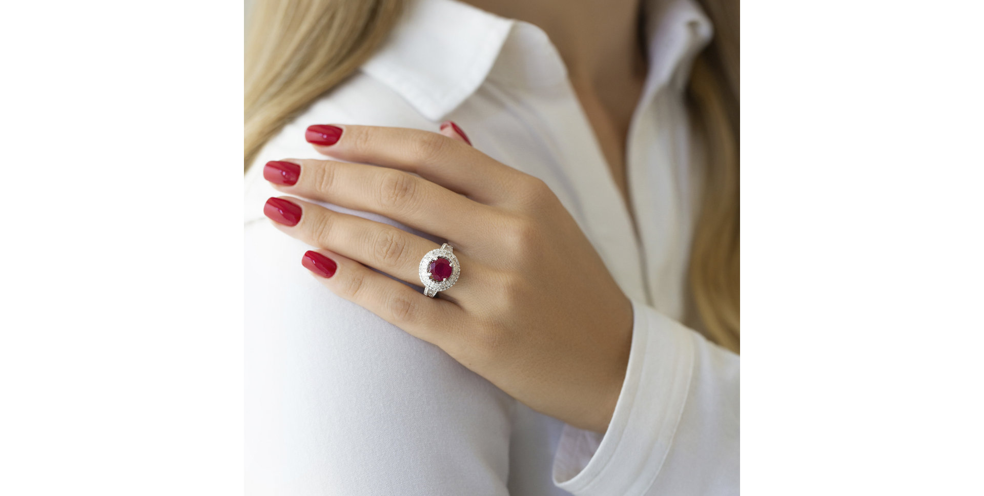 Prsten s rubínem a diamanty Magesty Miracle