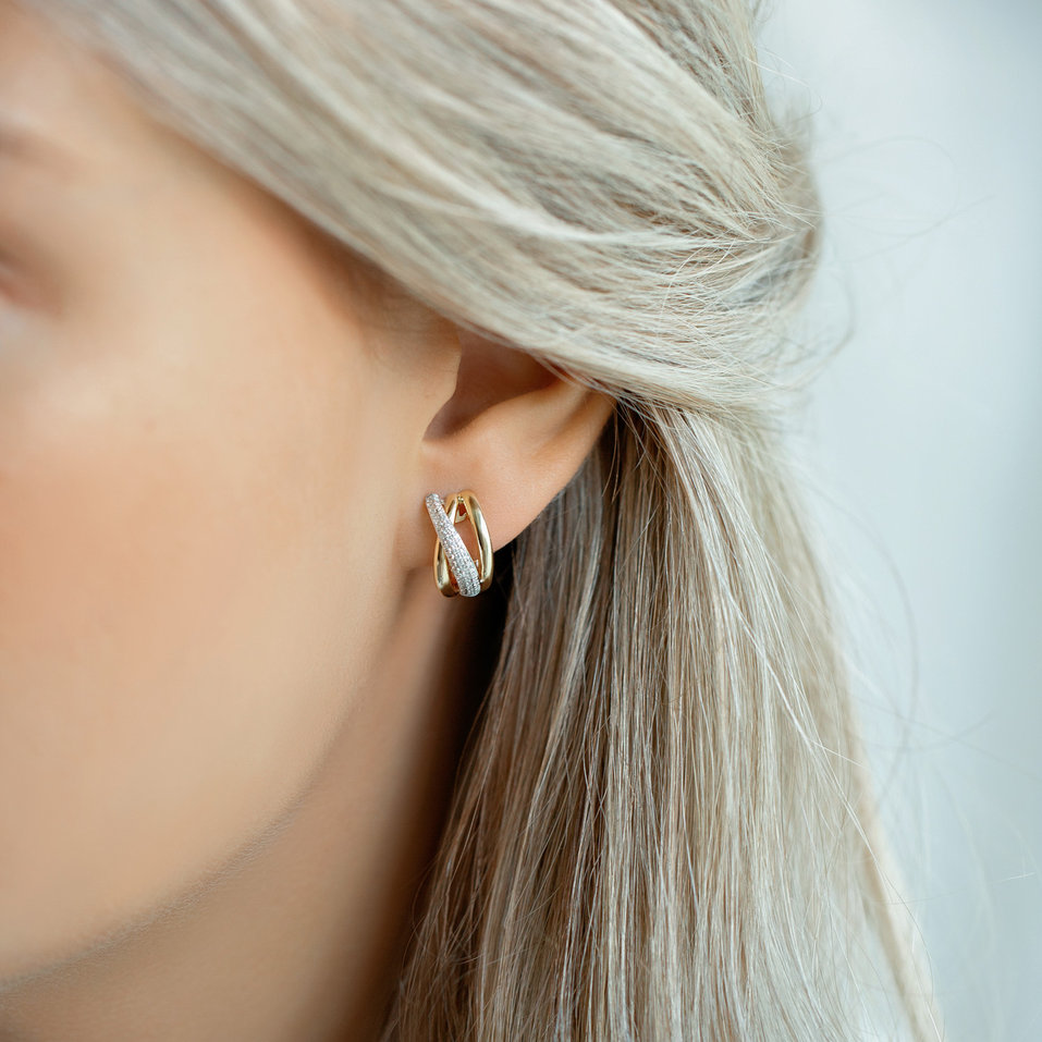 Náušnice s diamanty Moon Opium