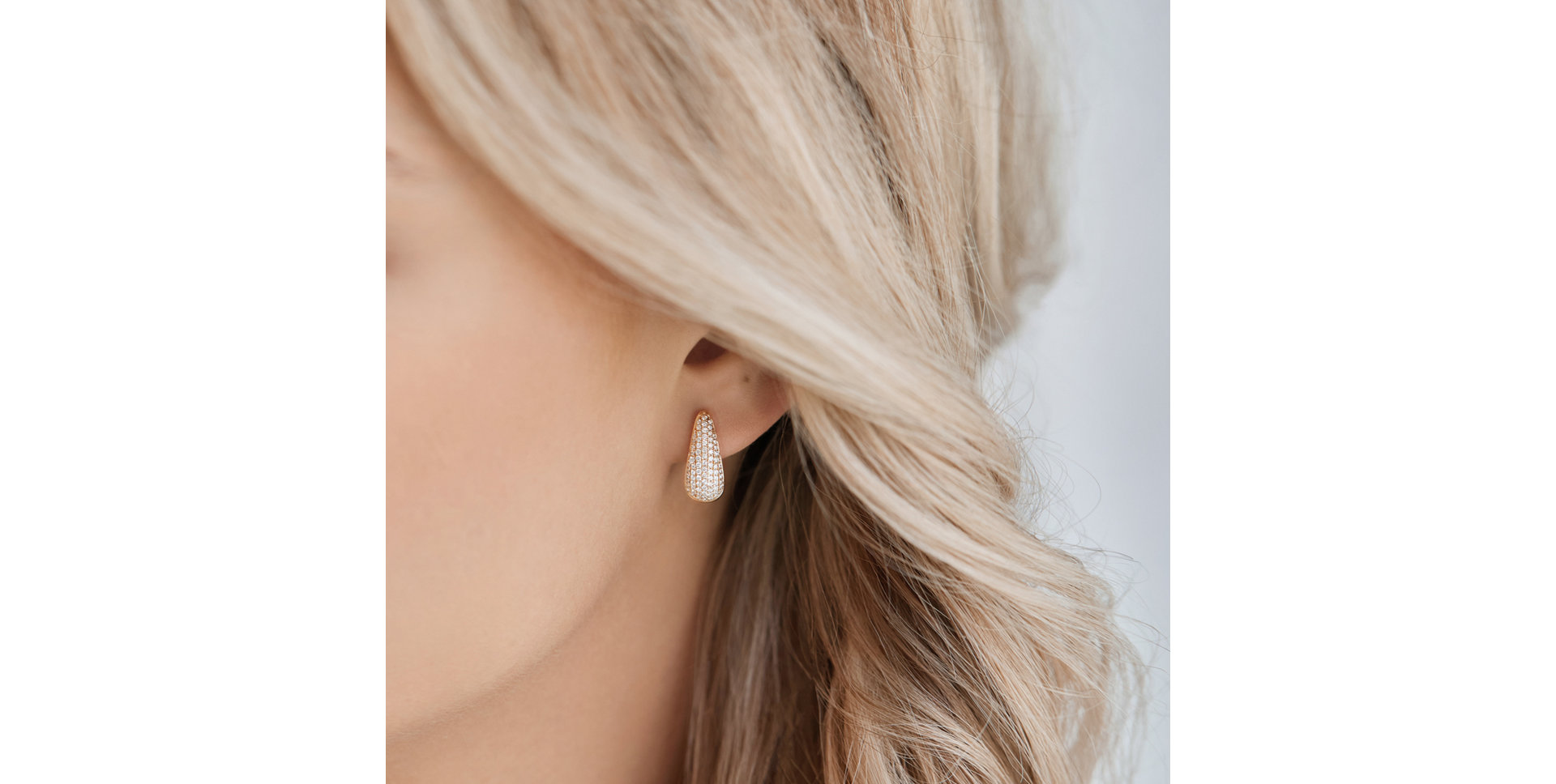 Náušnice s černými diamanty Charming Gem