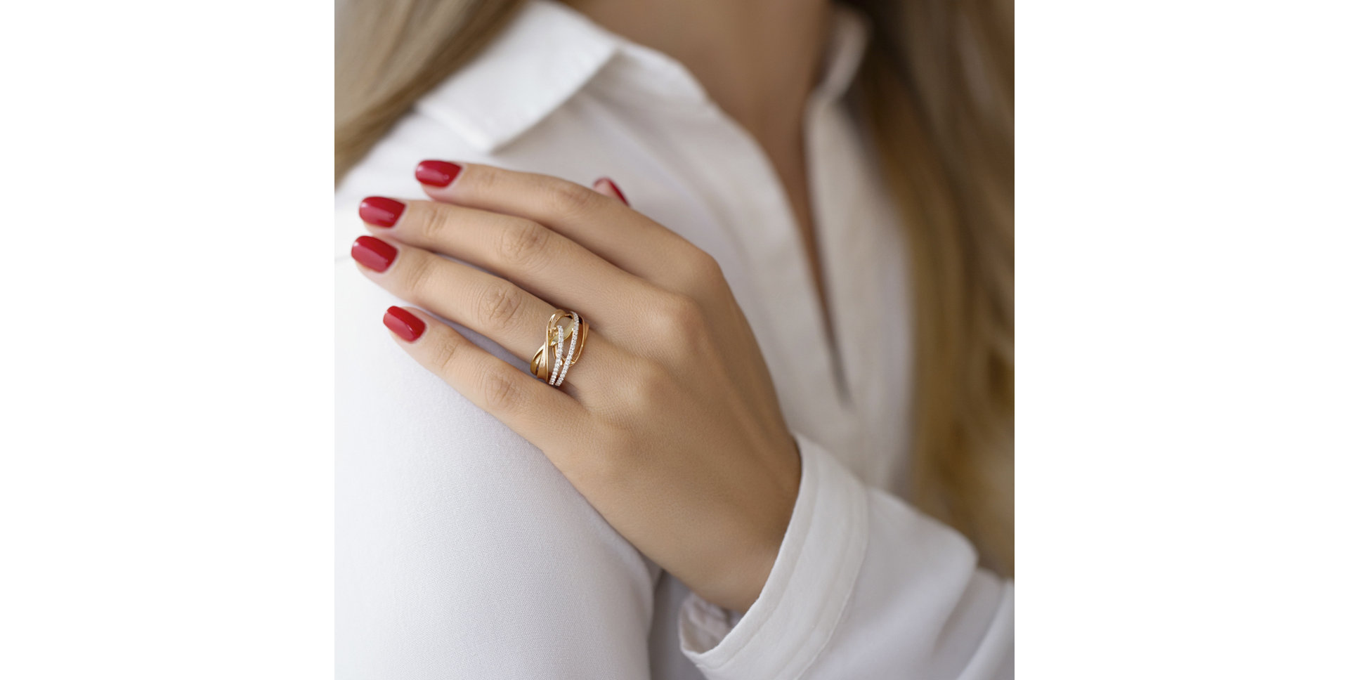 Prsten s diamanty Angèle