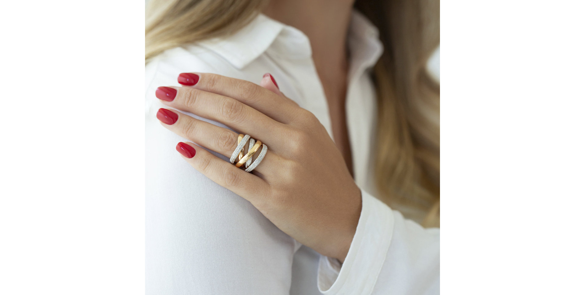 Prsten s diamanty Yves