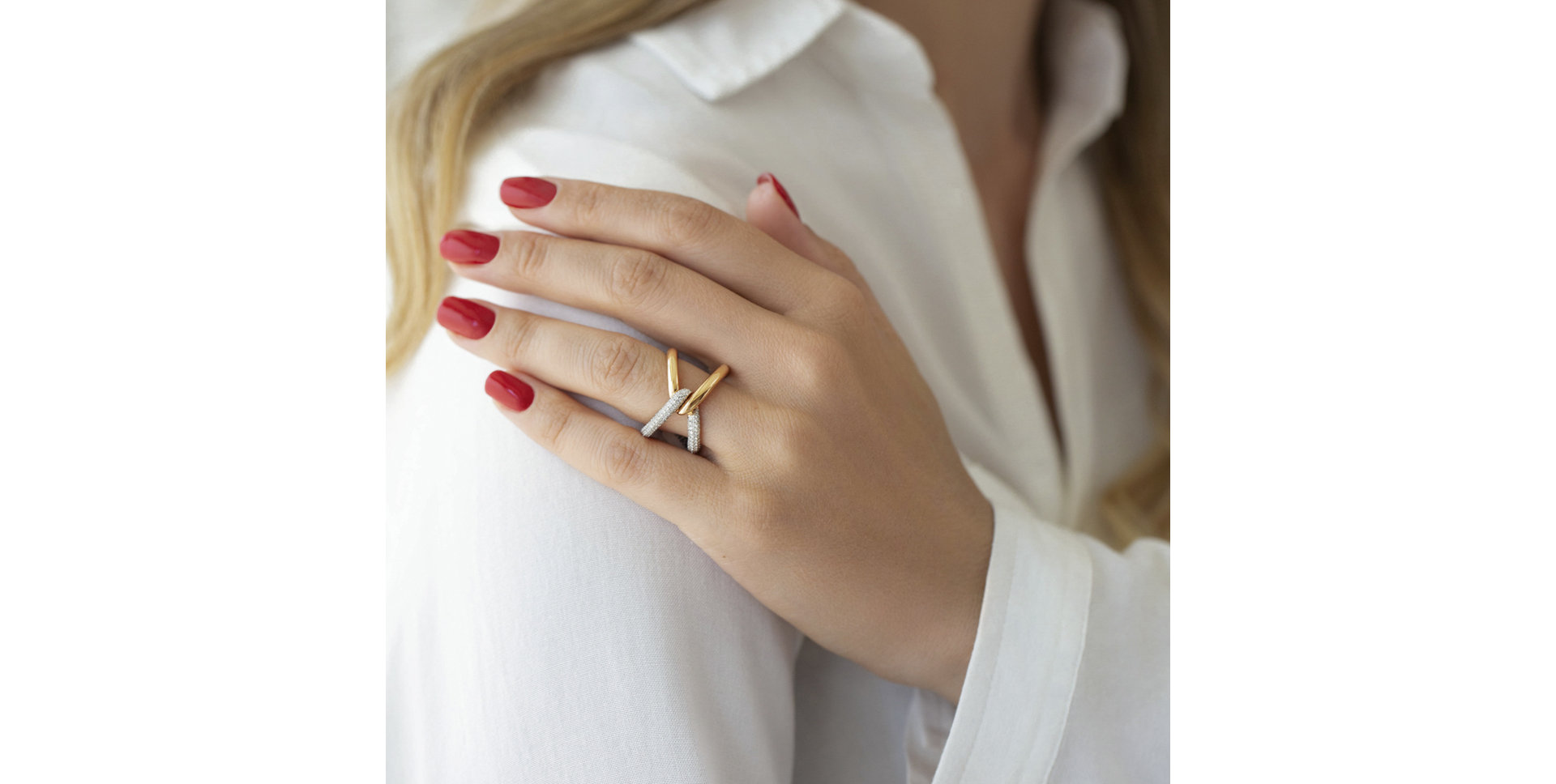 Prsten s diamanty Marcello