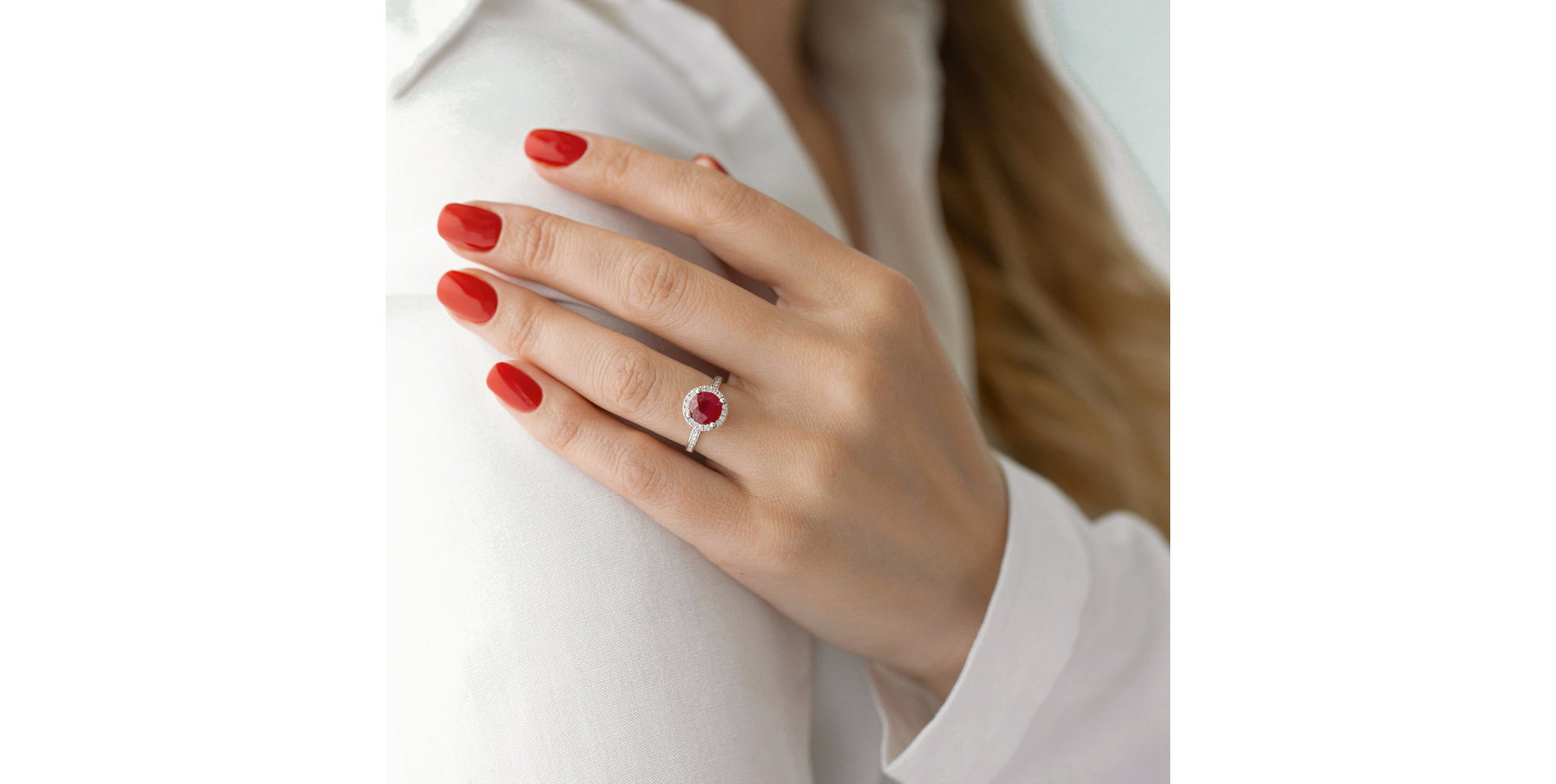 Prsten s safírem a diamanty Sin Signature