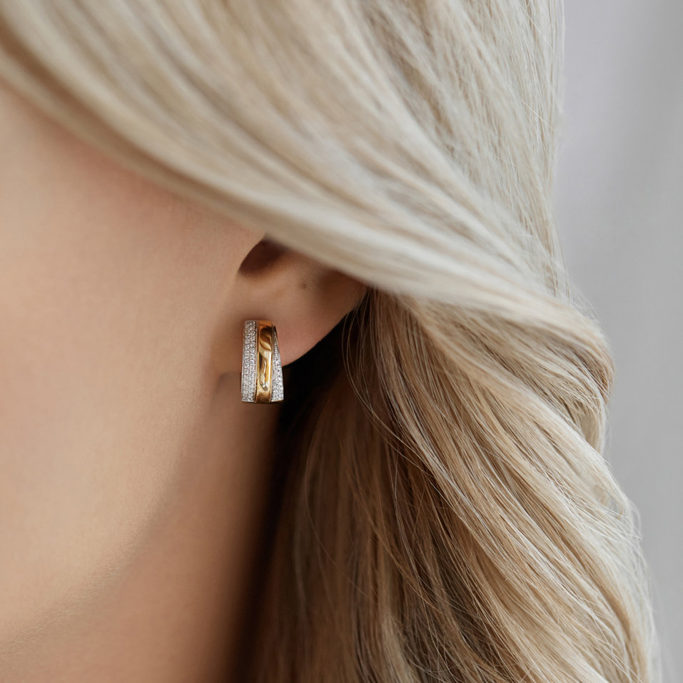 Náušnice s diamanty Sparkling Dew