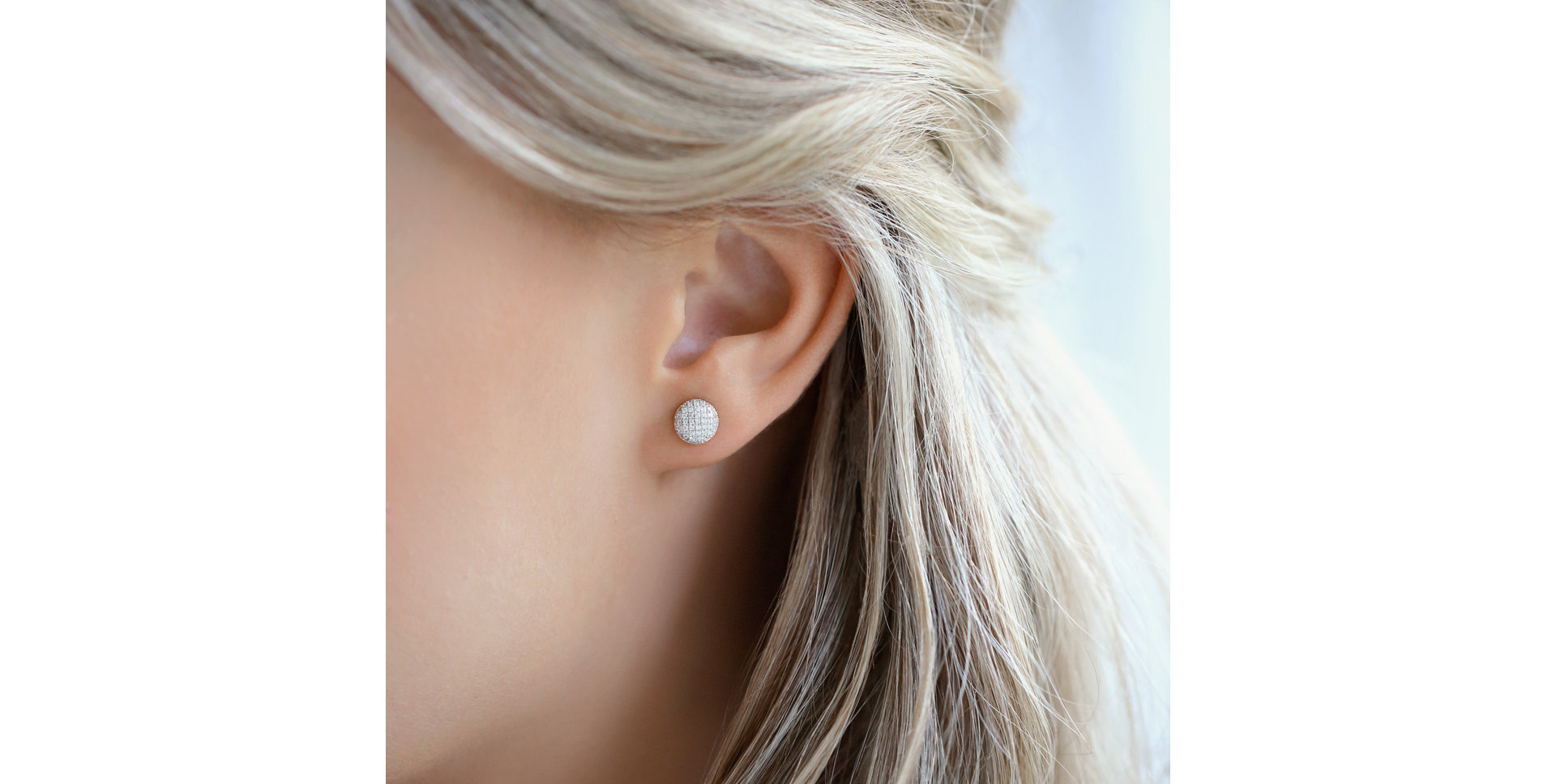 Náušnice s hnědými diamanty Wonder Planet