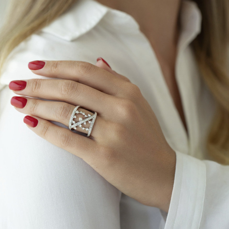 Prsten s diamanty Midnight Goddess