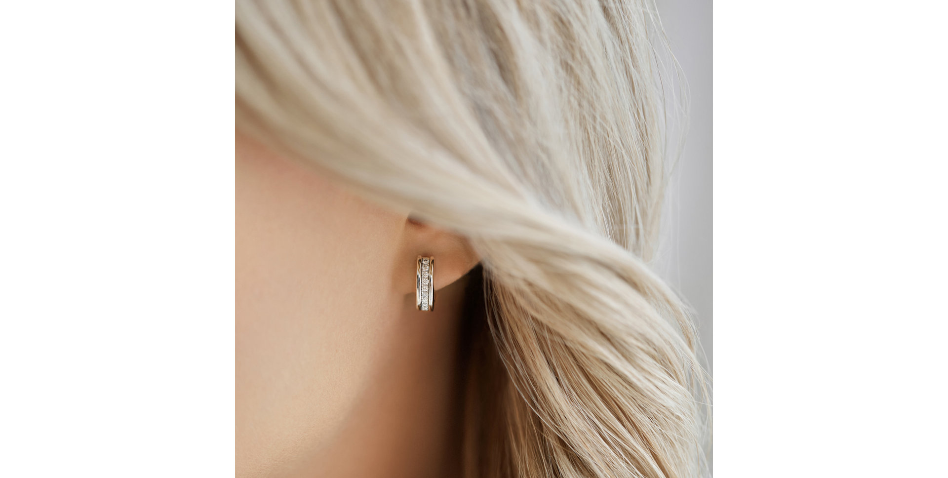 Náušnice s hnědými diamanty Ray of Light