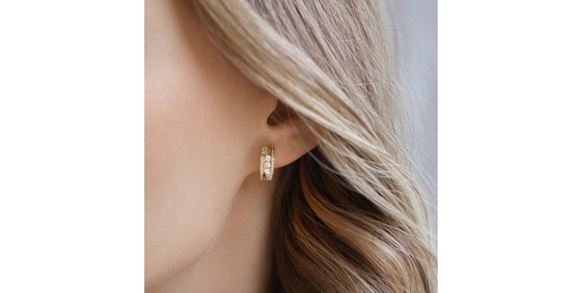 Náušnice s diamanty Galaxy Secret