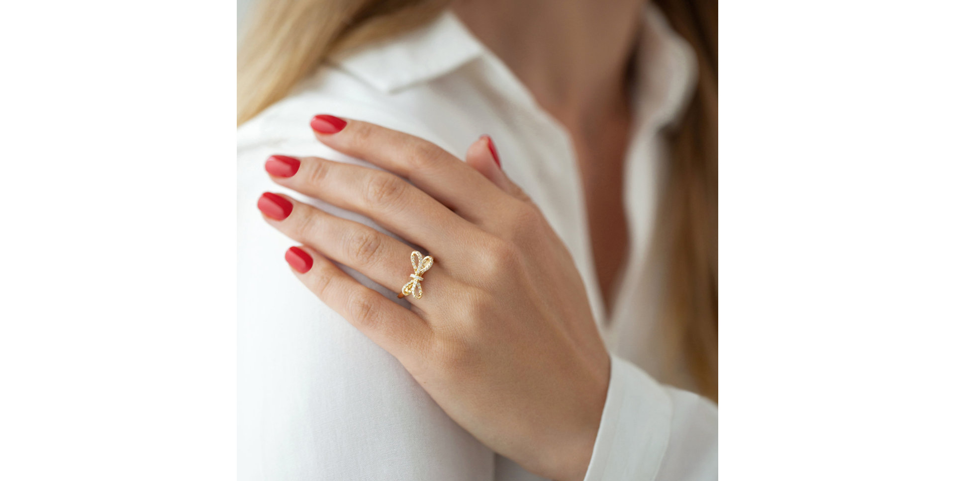 Prsten s hnědými diamanty Galaxy Ribbon