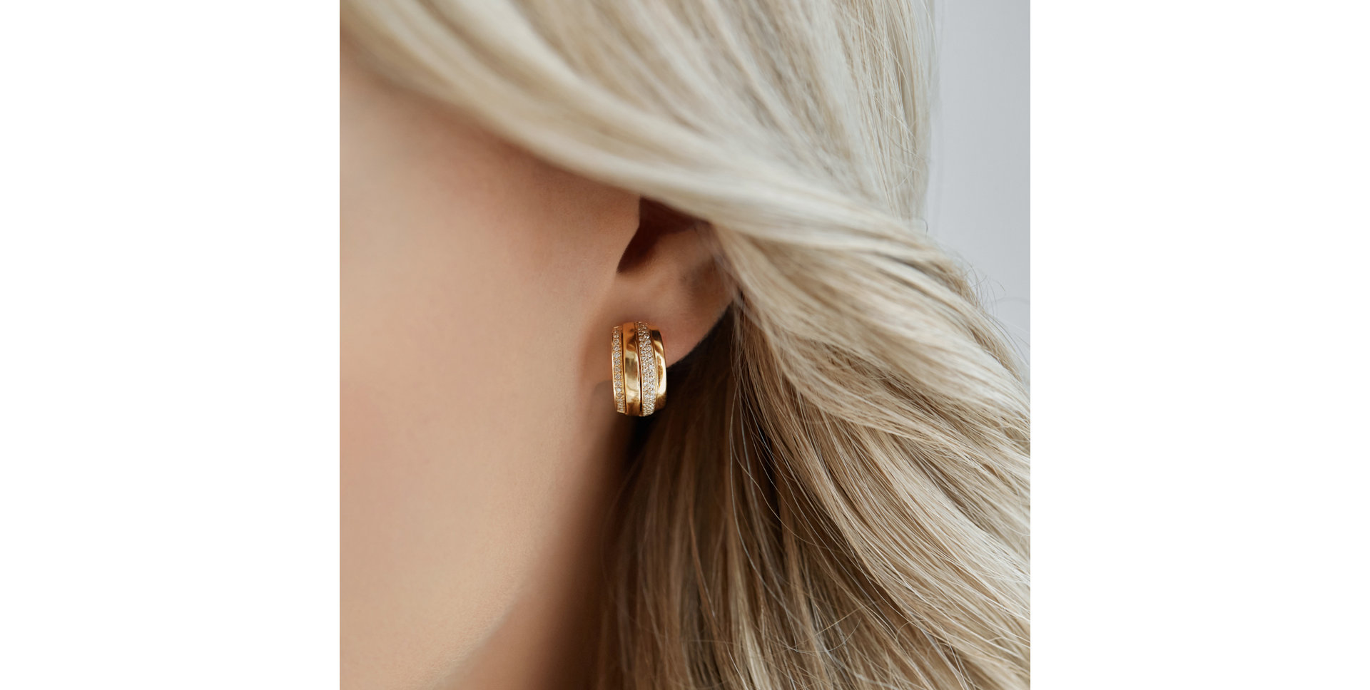 Náušnice s hnědými diamanty Exquisite Feeling