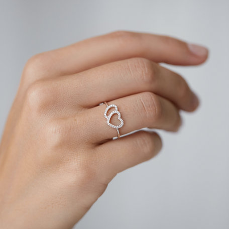 Prsten s hnědými diamanty Joyful Love
